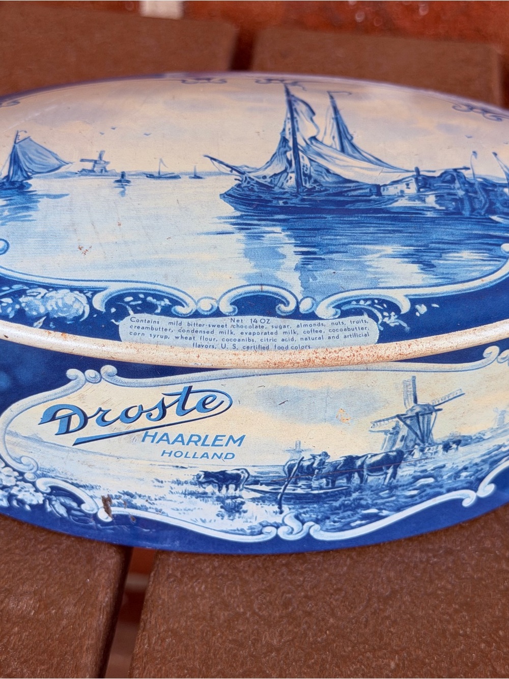 Blue Delft Decorative Tin - Haarlem Holland